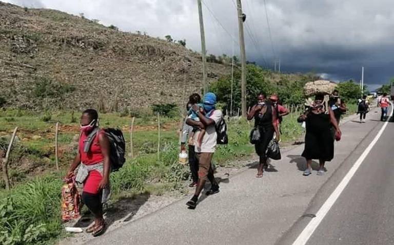 Sale nueva caravana hacia M xico ahora son haitianos huyen de la